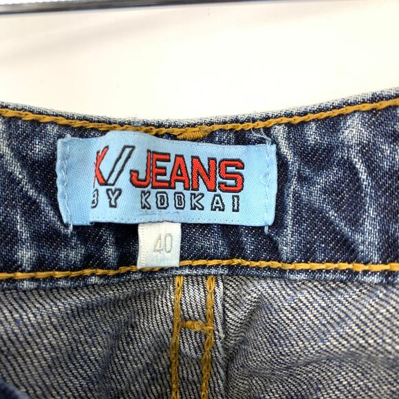 Vintage Y2K K Jeans By Kookai Bootcut Jeans Medium Wash Womens Size 40 US M 10 - Picture 6 of 7